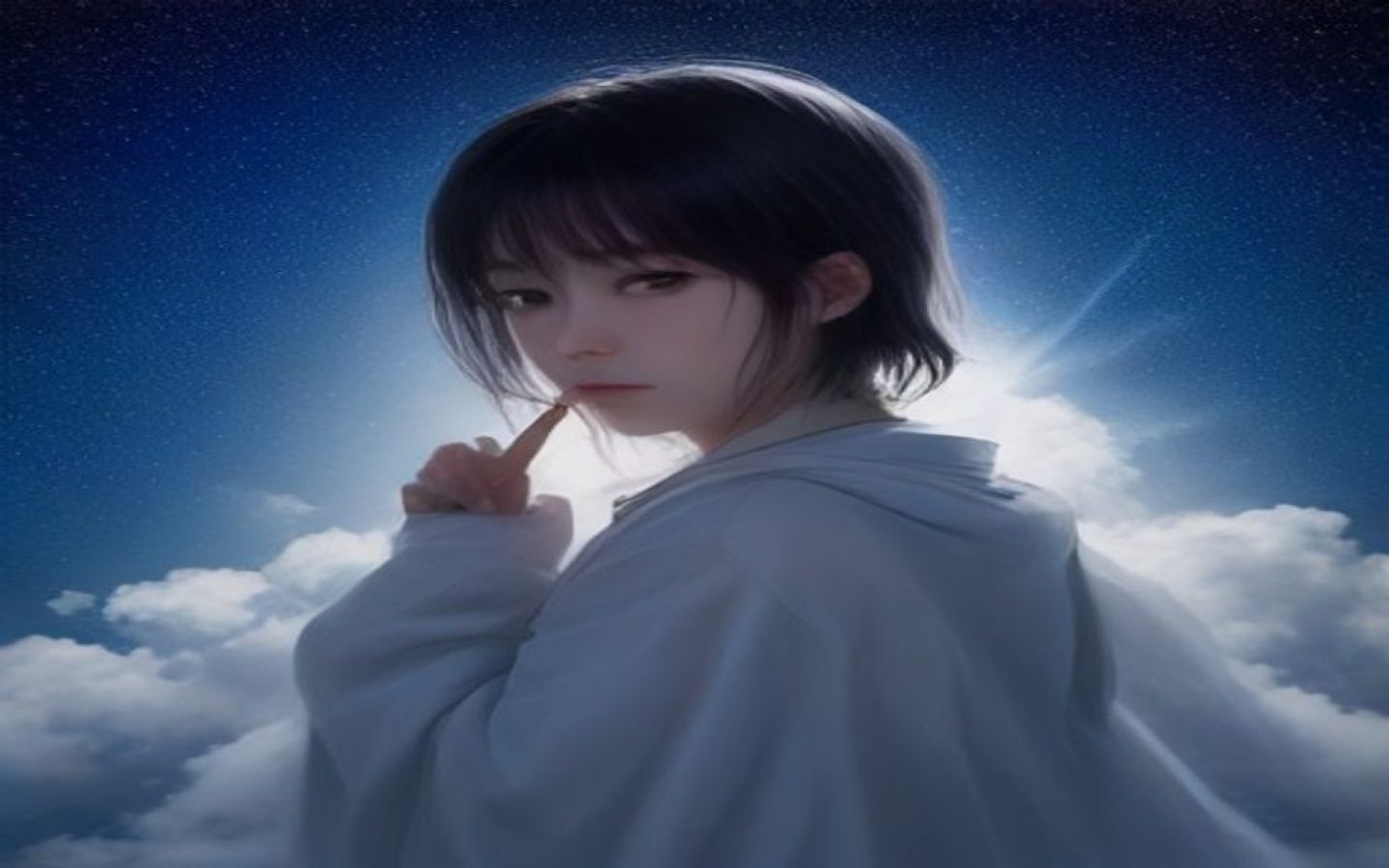 深邃靛蓝星空渐变背景，象征问鼎.cc 平台的高端权威定位，画面冷色调专业感强
